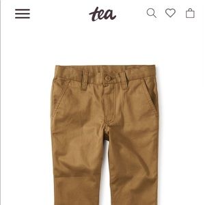 Tea Collection Slim Chino in Raw Umber/Camel